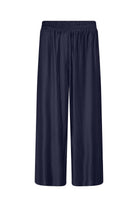 Soya Concept Kirit Plisse Cropped Trousers - Navy