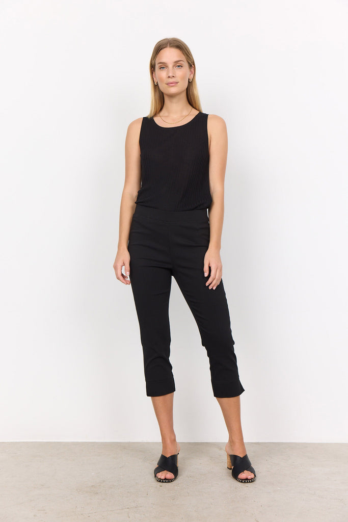 Soya Concept Lilly Cropped Trousers - Black