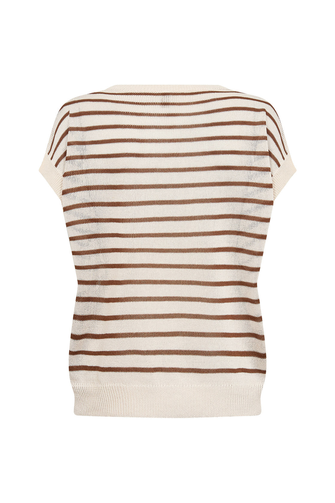 Soya Concept Luanna Knitted T-Shirt - Toffee Combi