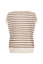 Soya Concept Luanna Knitted T-Shirt - Toffee Combi