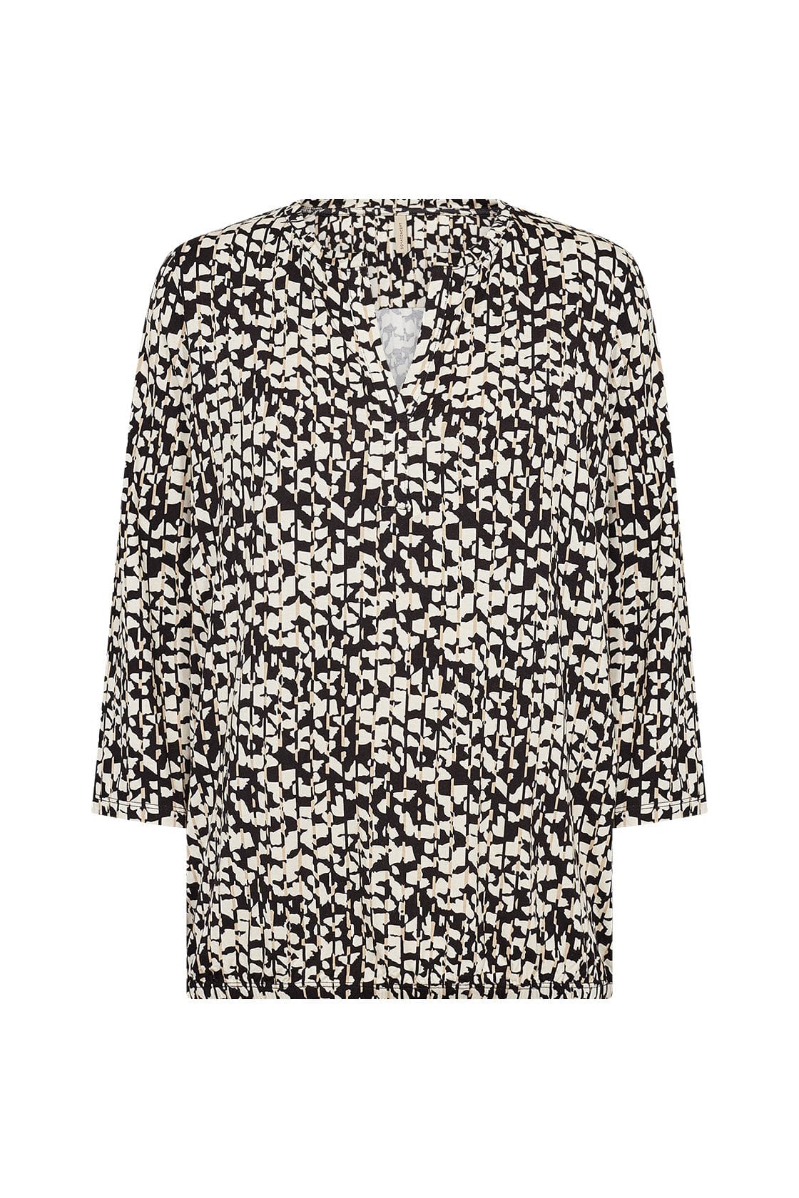 Soya Concept Marica Printed Top - Black Combi