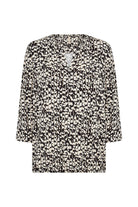 Soya Concept Marica Printed Top - Black Combi