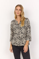 Soya Concept Marica Printed Top - Black Combi