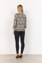 Soya Concept Marica Printed Top - Black Combi