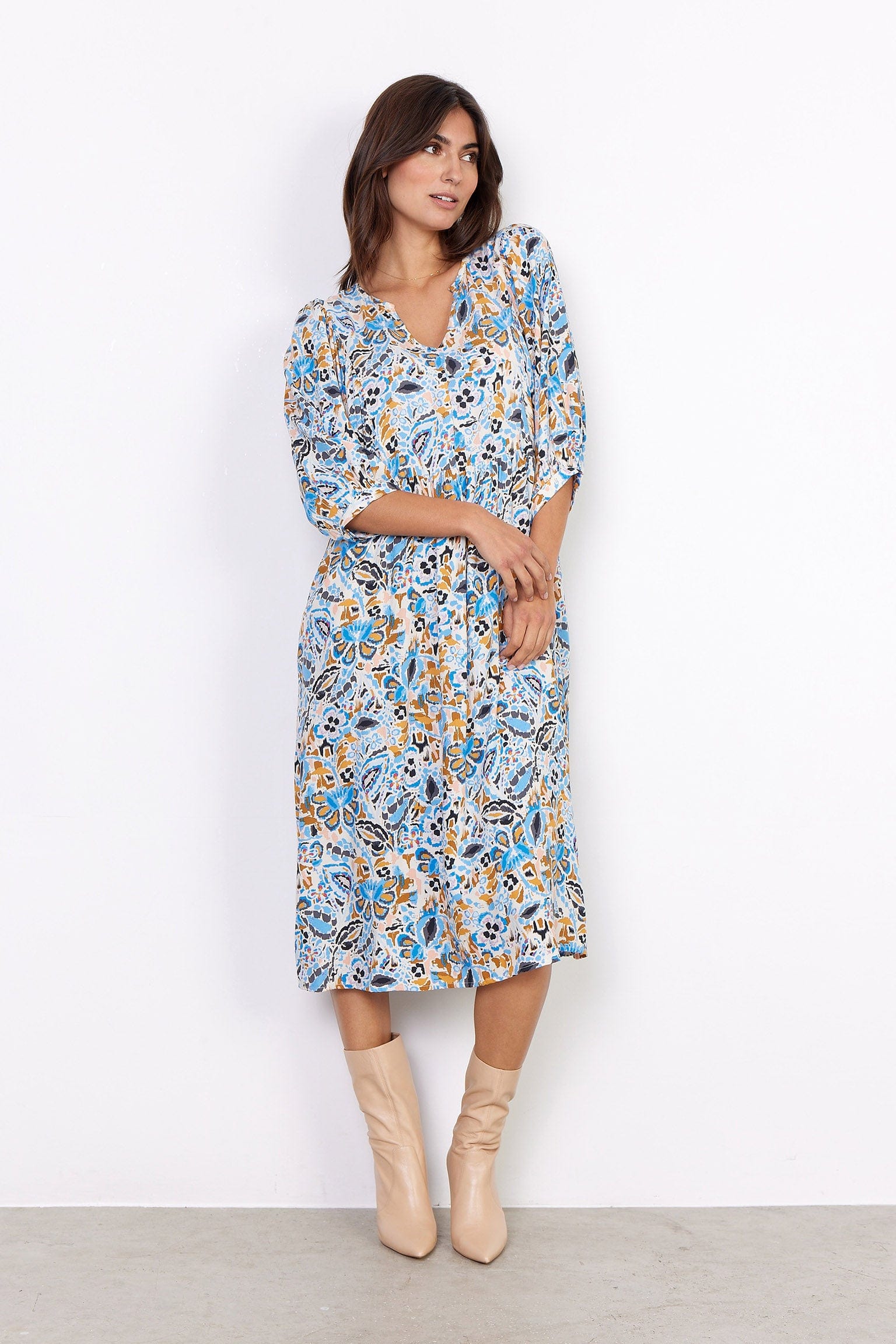 Soya Concept Mitra Dress - Bright Blue Combi