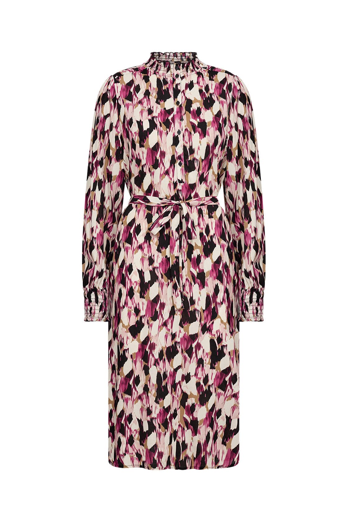 Soya Concept Nanna Printed Dress - Fuchsia Combi