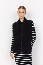Soya Concept Onyx Fleece Gilet - Black