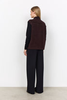 Soya Concept Onyx Fleece Gilet - Chocolate Plum