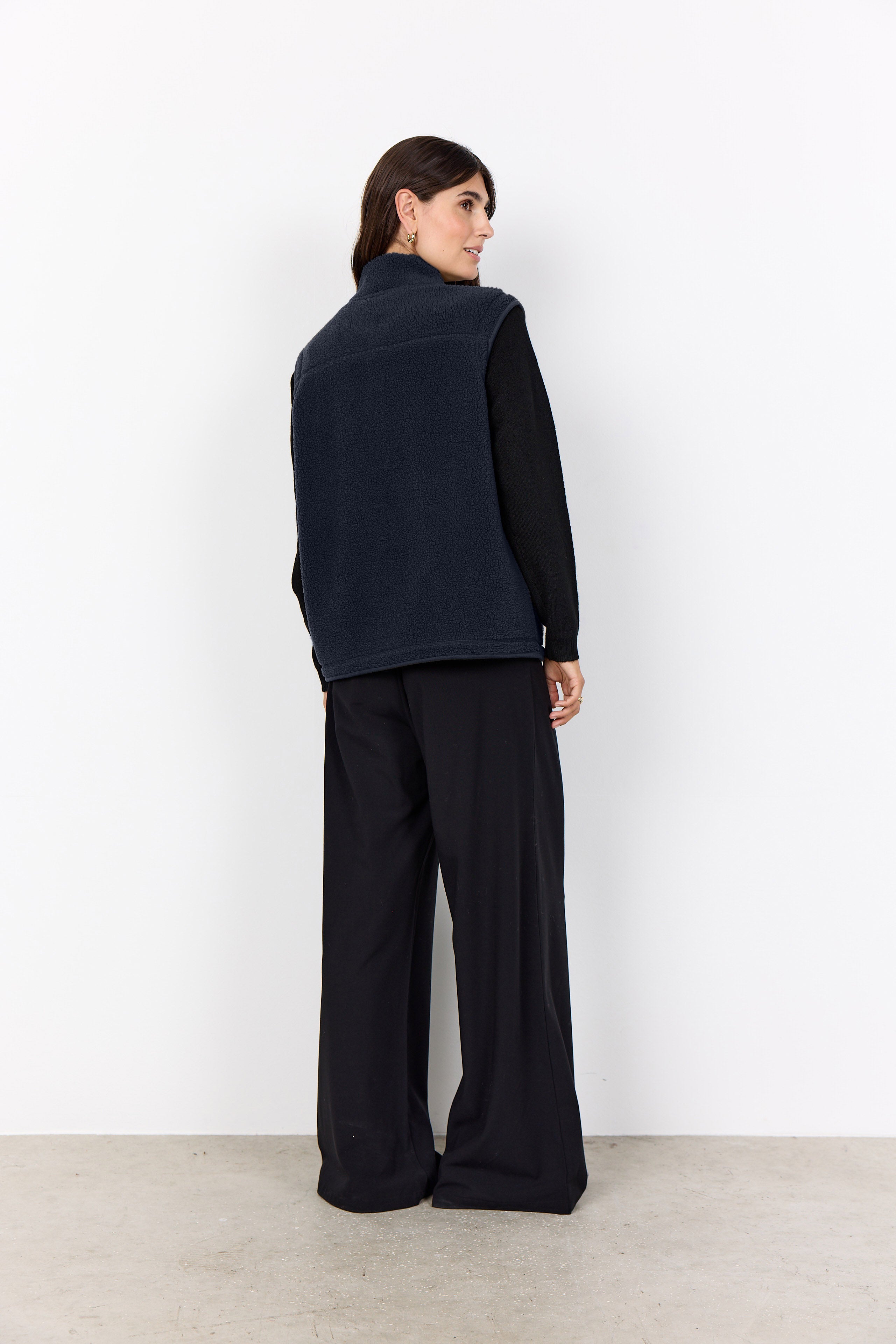 Soya Concept Onyx Fleece Gilet - Navy