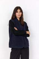 Soya Concept Onyx Fleece Gilet - Navy