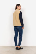 Soya Concept Onyx Fleece Gilet - Sand