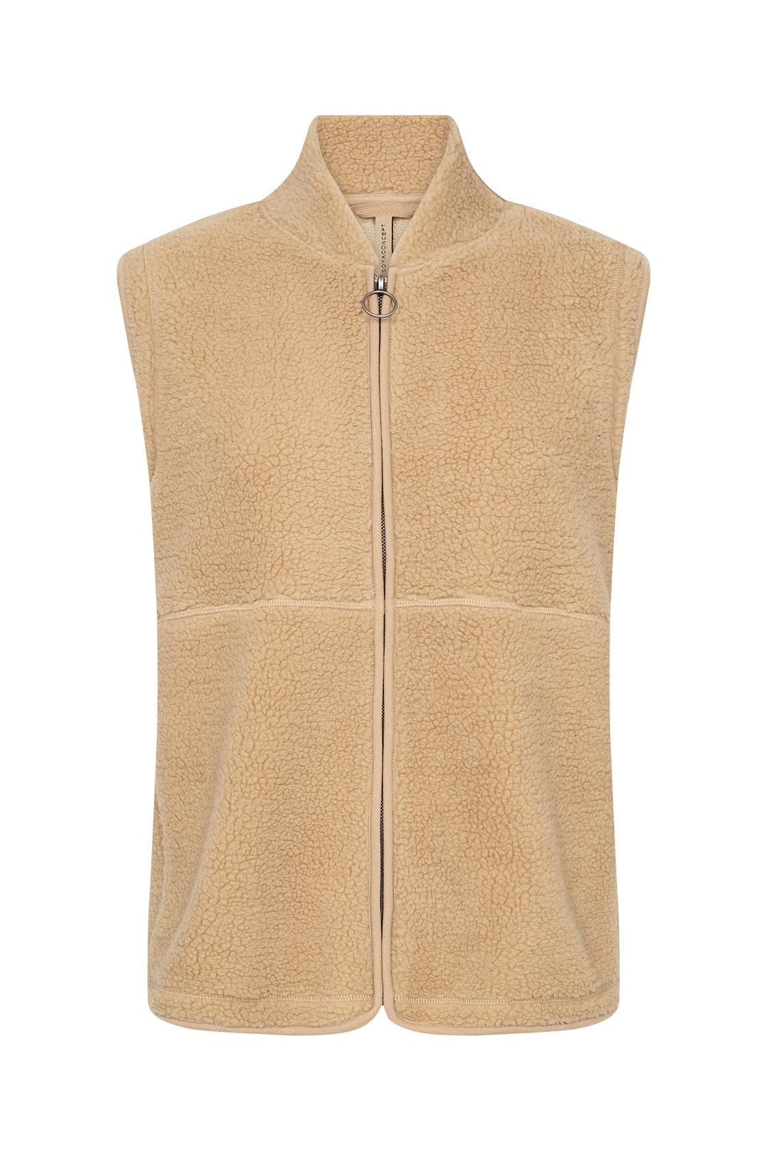 Soya Concept Onyx Fleece Gilet - Sand