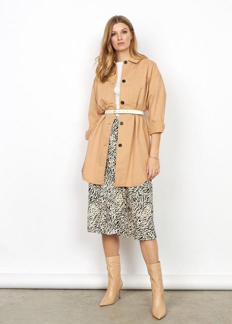 Soya Concept Orion Cotton Jacket - Biscuit