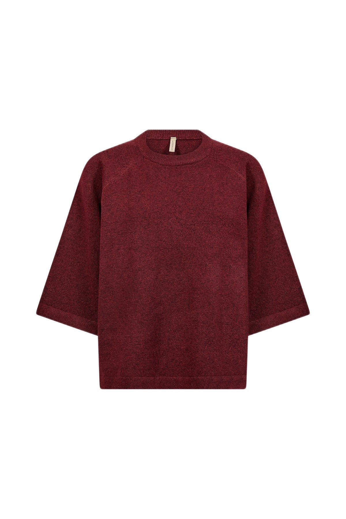Soya Concept Orlean 3/4 Sleeve Jumper - Madder Brown Melange