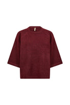 Soya Concept Orlean 3/4 Sleeve Jumper - Madder Brown Melange
