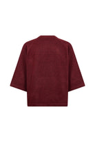 Soya Concept Orlean 3/4 Sleeve Jumper - Madder Brown Melange