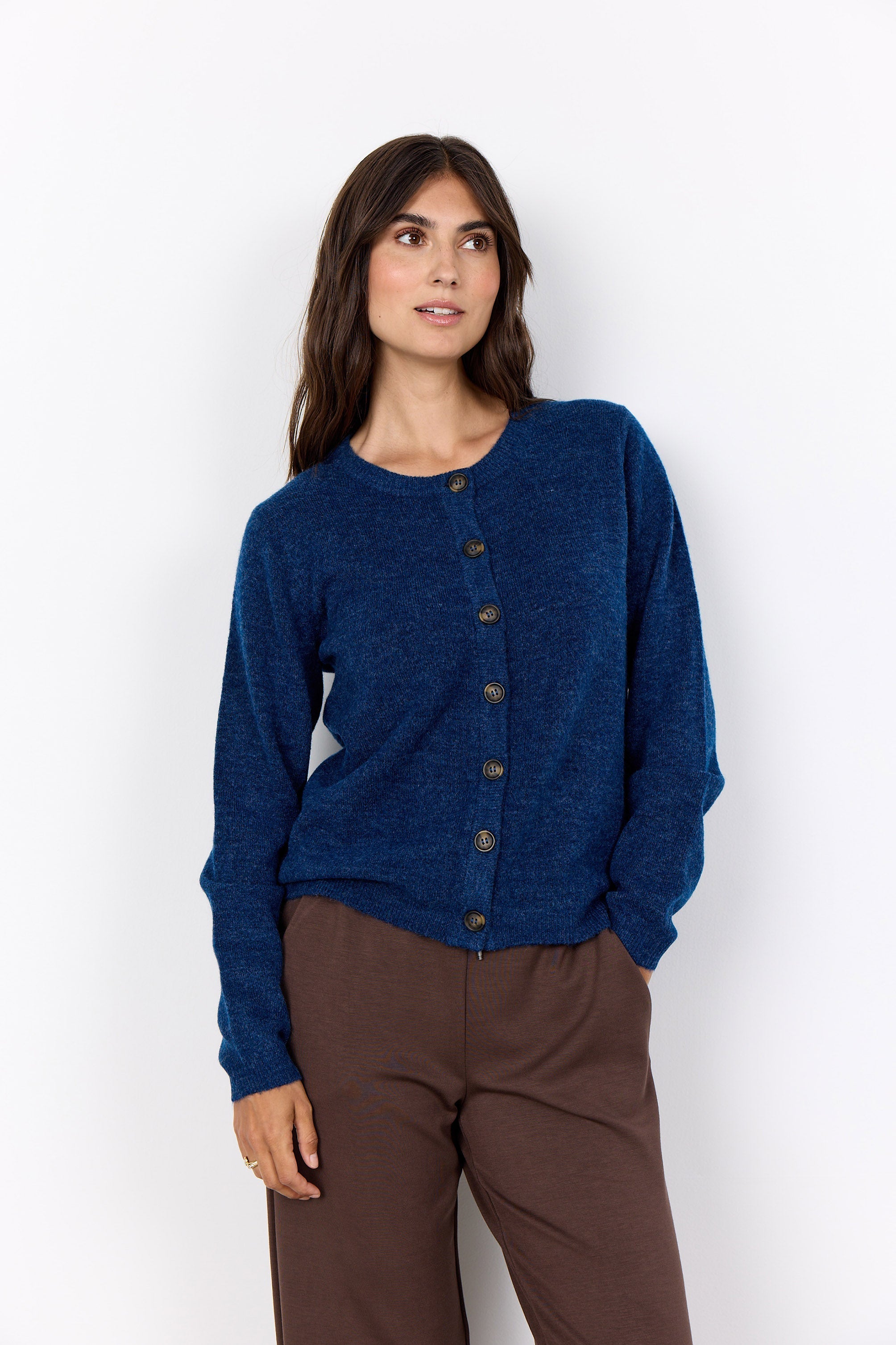 Soya Concept Orlean Cardigan - Estate Blue Melange