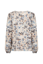 Soya Concept Pammi Printed Blouse - Air Blue Combi