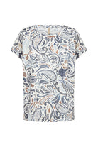 Soya Concept Panike Paisley T-Shirt - Navy Combi