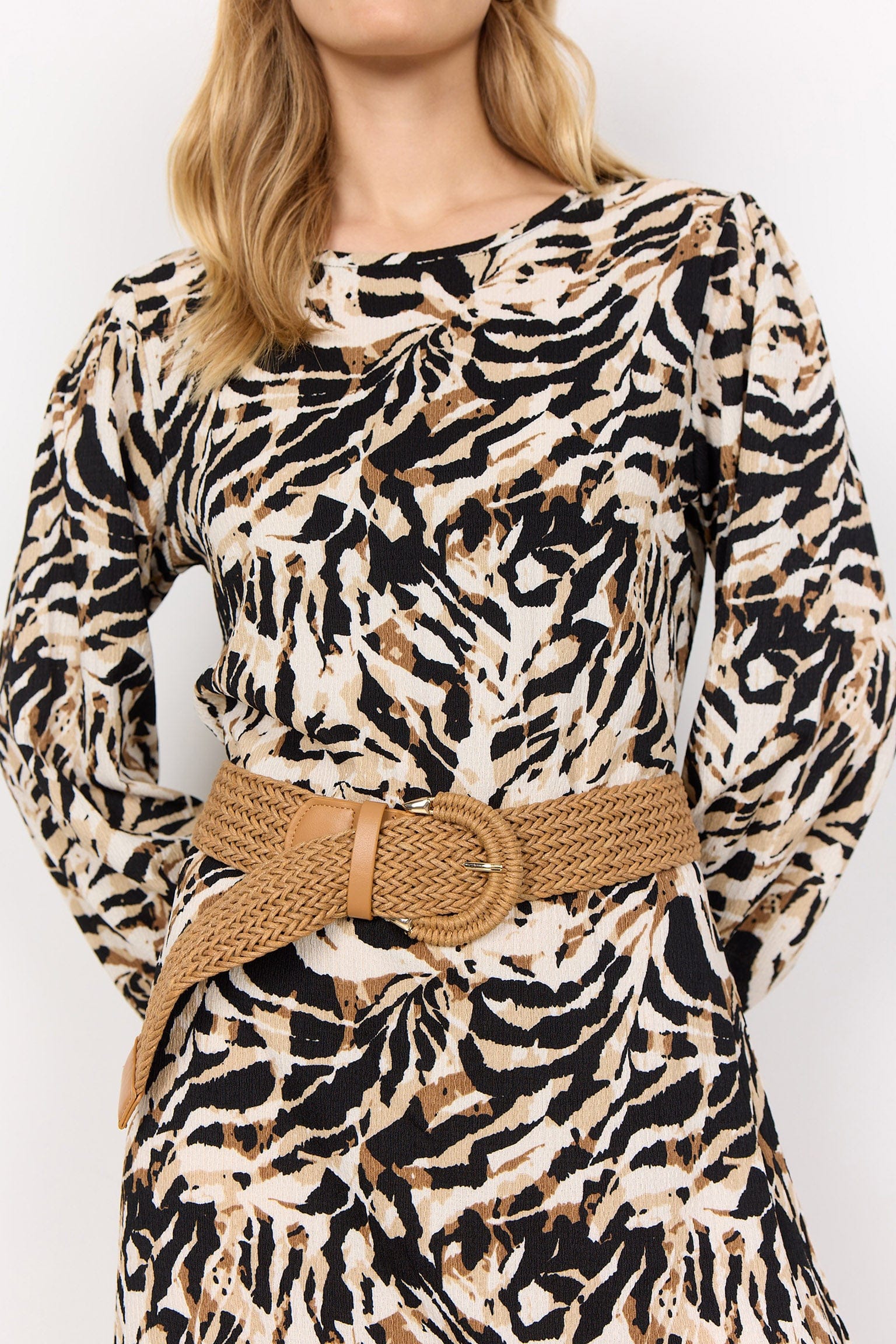 Soya Concept Panna Woven Belt - Desert Brown