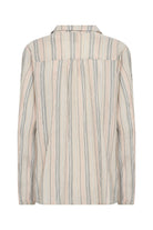 Soya Concept Patti Stripe Organic Cotton Blouse - Peach Pink Combi