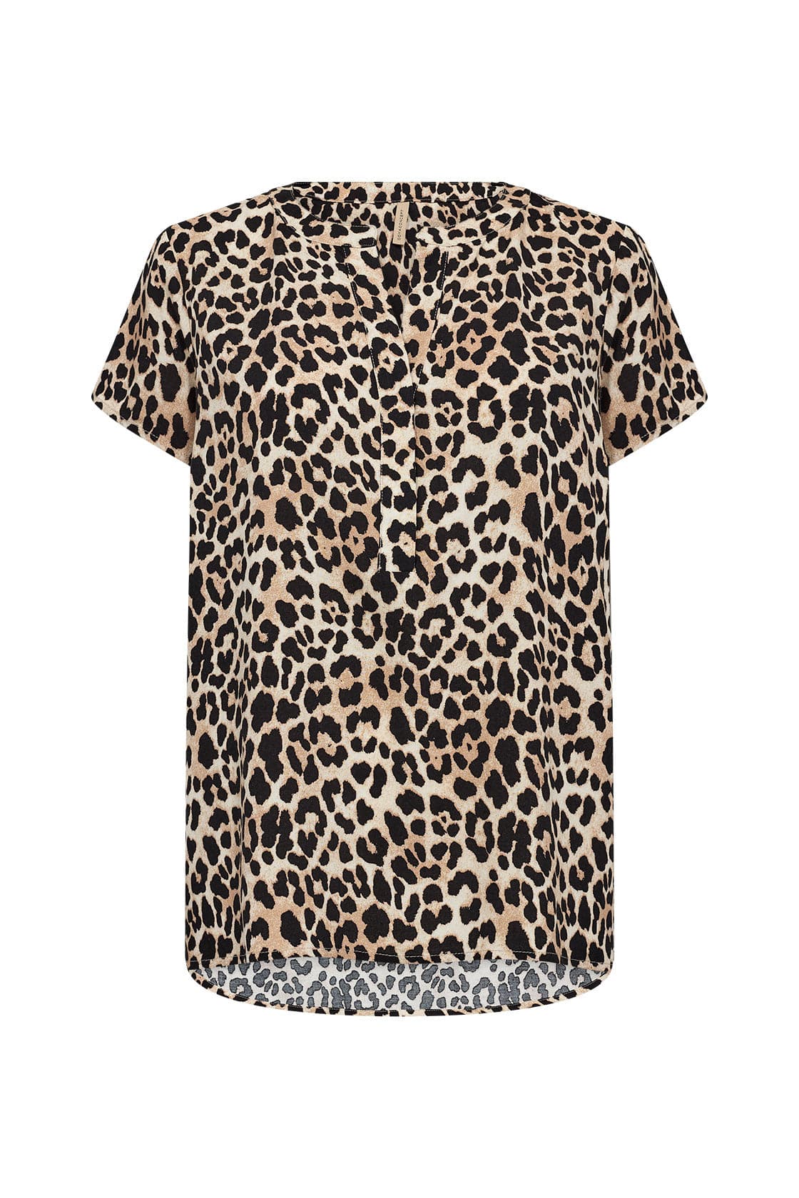 Soya Concept Pietta Leopard Print Top - Sand Combi