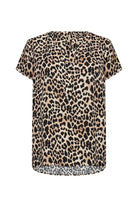 Soya Concept Pietta Leopard Print Top - Sand Combi