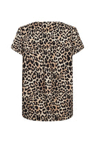 Soya Concept Pietta Leopard Print Top - Sand Combi