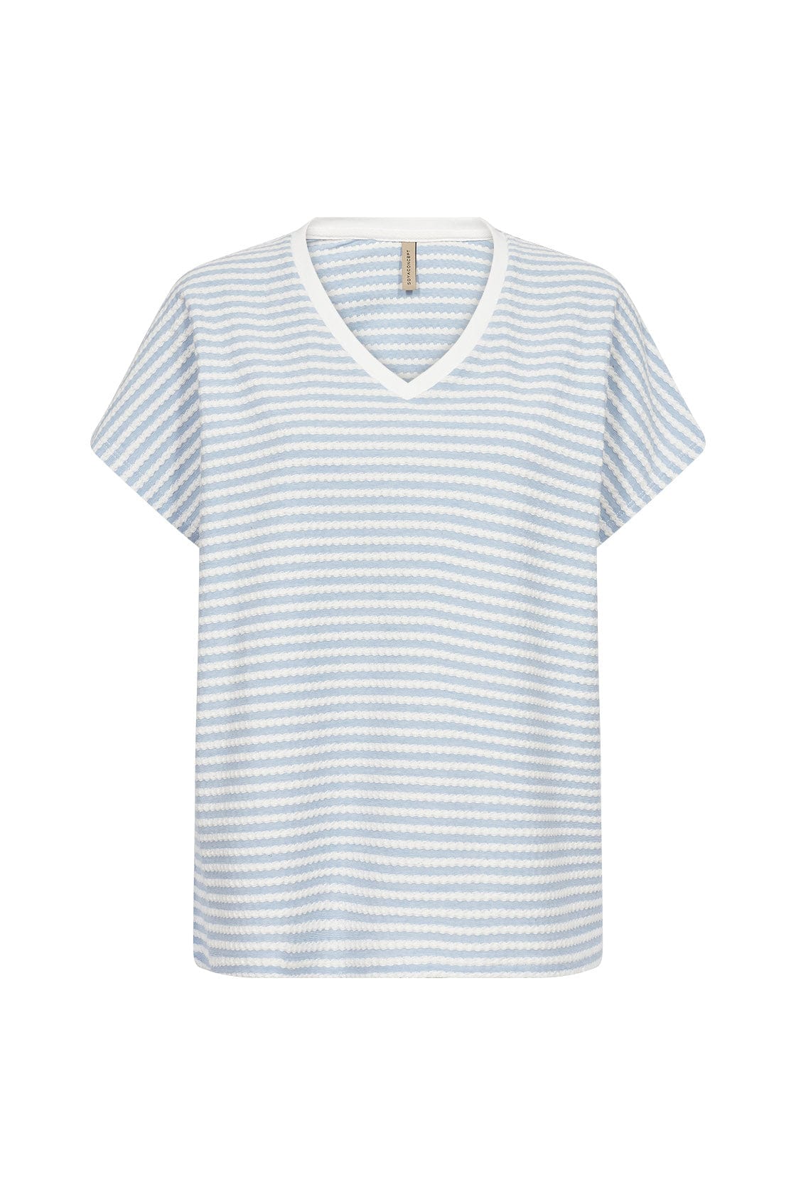 Soya Concept Pisa Stripe T-Shirt - Air Blue Combi