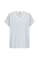 Soya Concept Pisa Stripe T-Shirt - Air Blue Combi