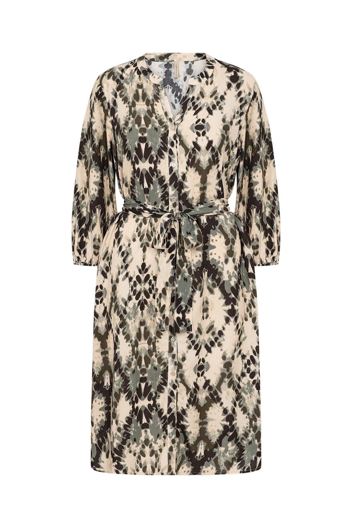 Soya Concept Pontida Abstract Print Dress - Misty Combi