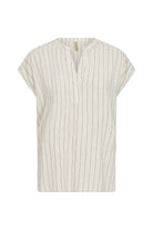 Soya Concept Poula Stripe Top - Cream Combi