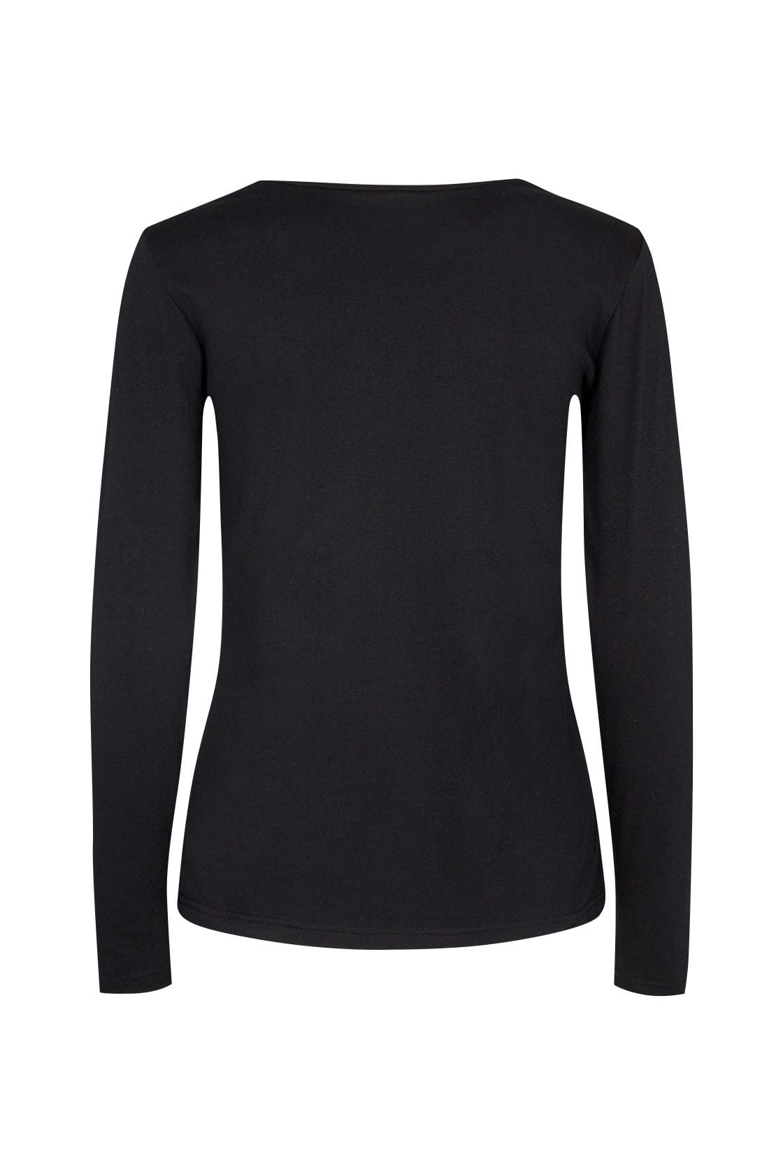 Soya Concept Pylle Plain Long Sleeve Top - Black