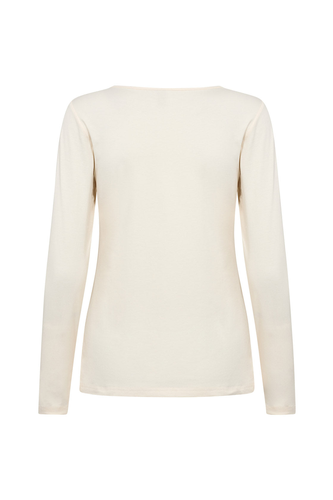 Soya Concept Pylle Plain Long Sleeve Top - Cream