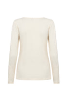 Soya Concept Pylle Plain Long Sleeve Top - Cream