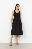 Soya Concept Rachelle Sleeveless Cotton Dress - Black