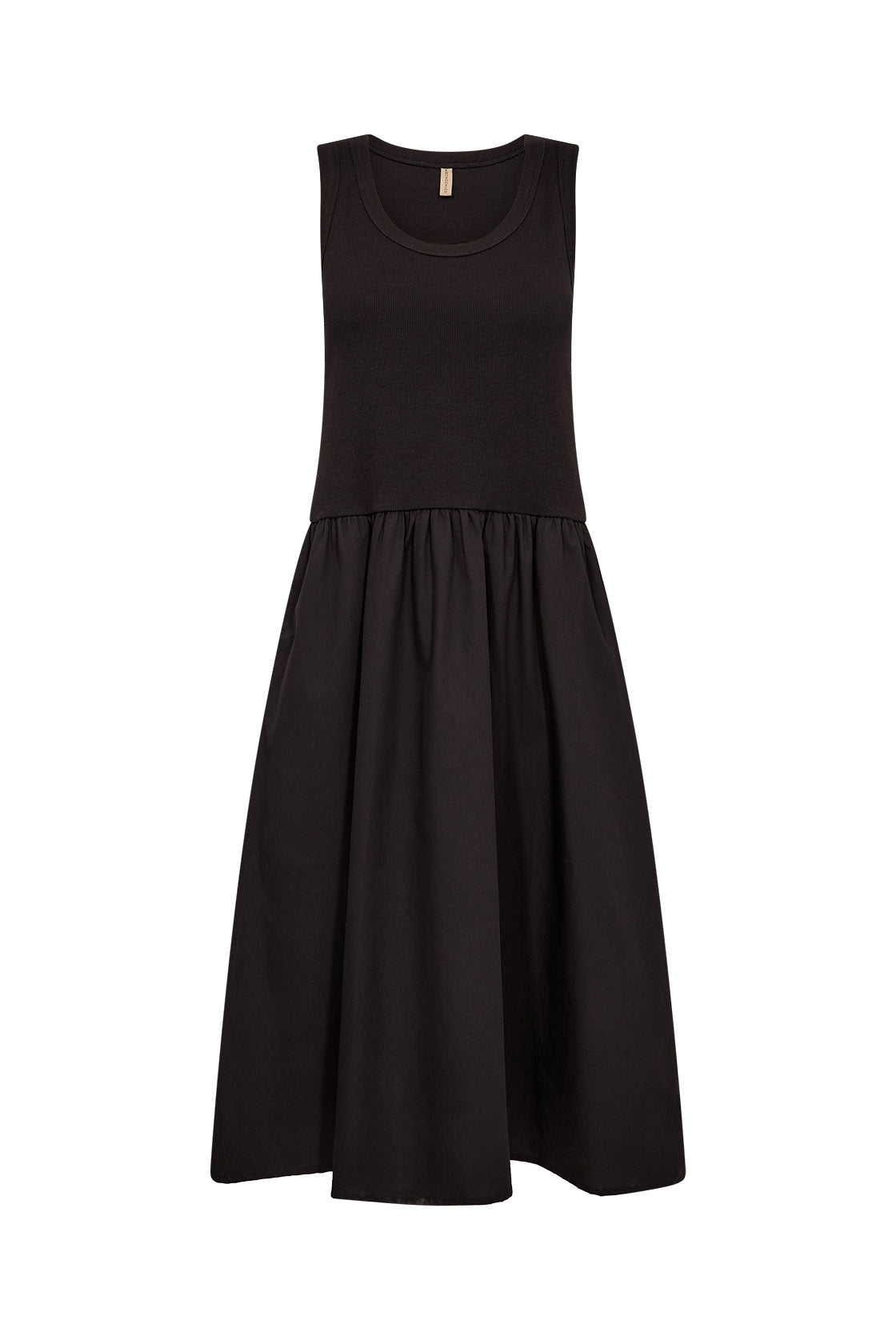 Soya Concept Rachelle Sleeveless Cotton Dress - Black