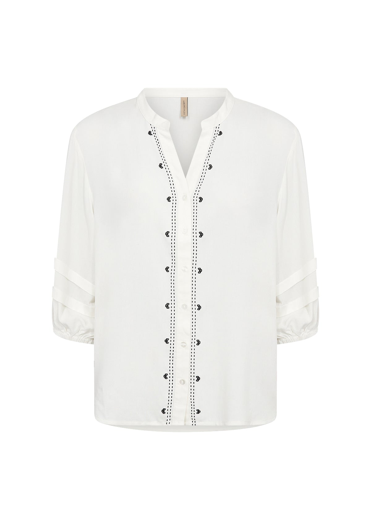 Soya Concept Radia Embroidered Blouse - Off-white