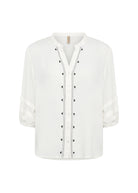 Soya Concept Radia Embroidered Blouse - Off-white