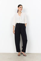 Soya Concept Radia Embroidered Blouse - Off-white