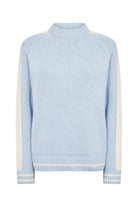 Soya Concept Remone Contrast Stripe Cotton Jumper - Windsurfer Combi