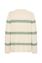 Soya Concept Remone Stripe Jumper - Mineral Green Combi