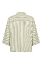 Soya Concept Rosette Stripe Shirt - Calliste Green Combi