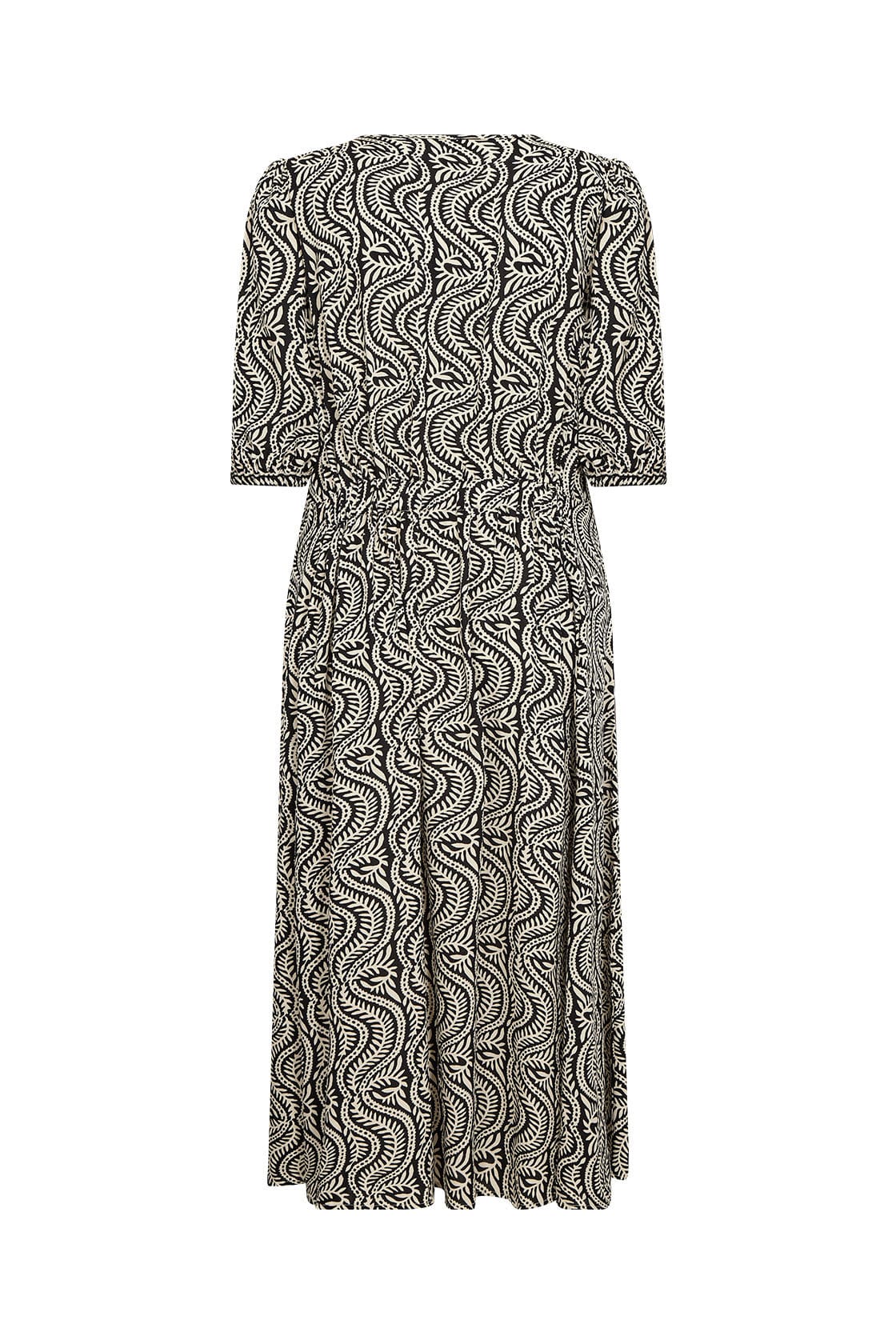 Soya Concept Rositta Printed Midi Dress - Black Combi