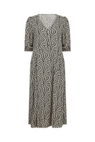 Soya Concept Rositta Printed Midi Dress - Black Combi