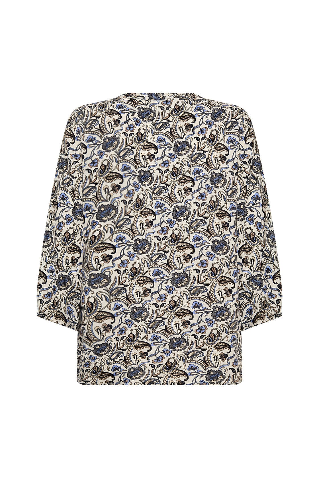 Soya Concept Samea Printed Three Quarter Sleeve Blouse - Hydrangea Combi