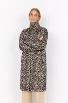 Soya Concept Sedine Quilted Leopard Print  - Black Combi