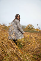 Soya Concept Sedine Quilted Leopard Print  - Black Combi