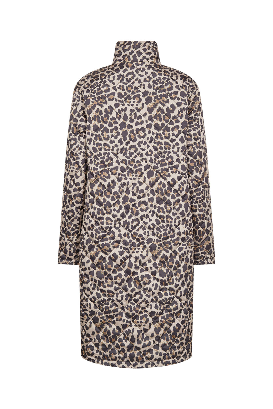 Soya Concept Sedine Quilted Leopard Print  - Black Combi