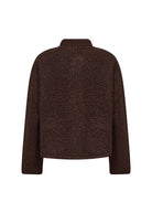 Soya Concept Shaima Boucle Style Jacket - Chocolate Plum